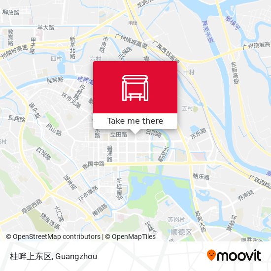 桂畔上东区 map