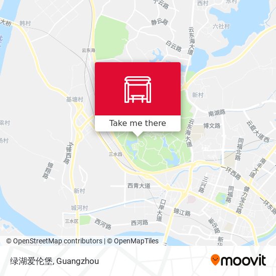 绿湖爱伦堡 map
