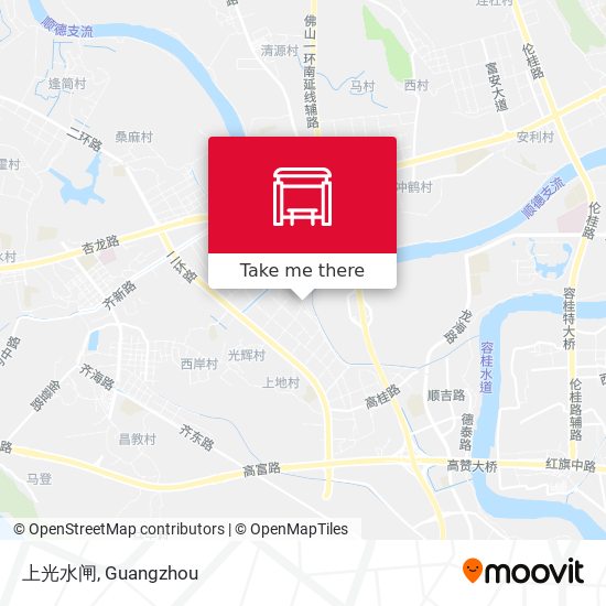 上光水闸 map