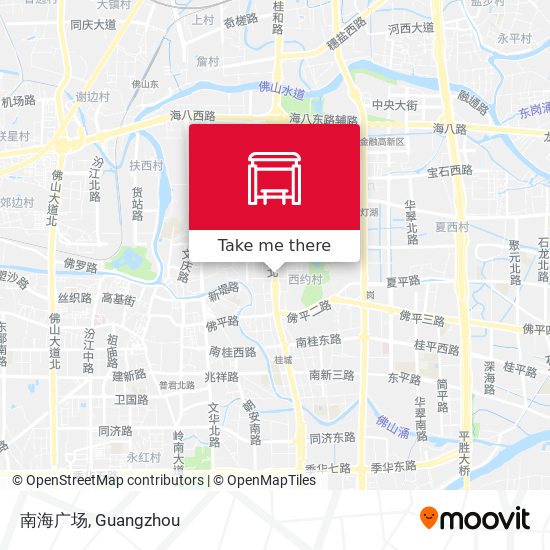 南海广场 map