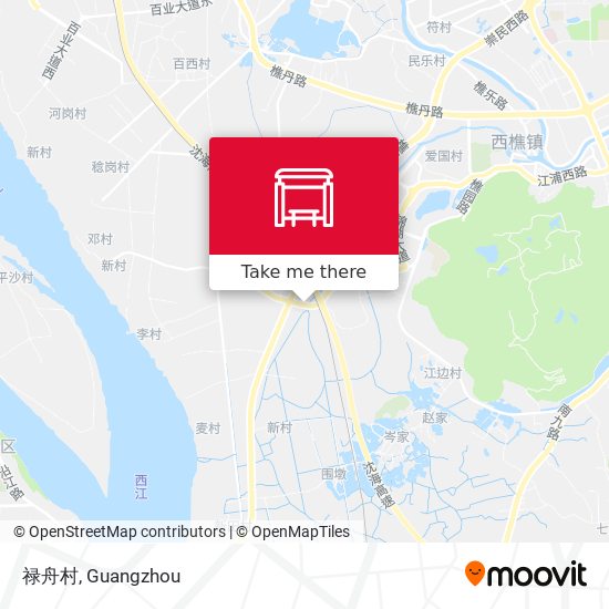 禄舟村 map