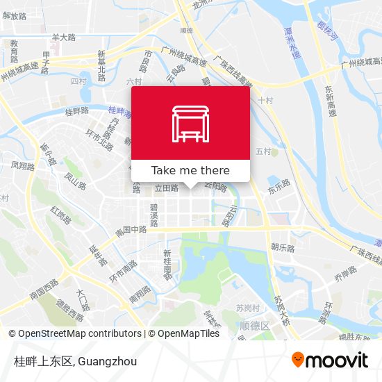 桂畔上东区 map