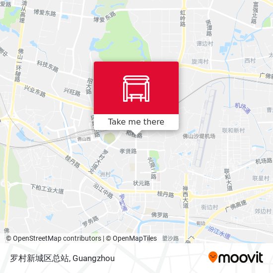 罗村新城区总站 map
