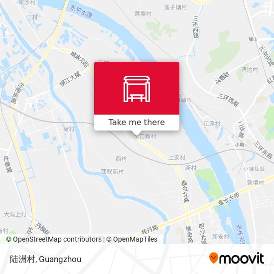 陆洲村 map