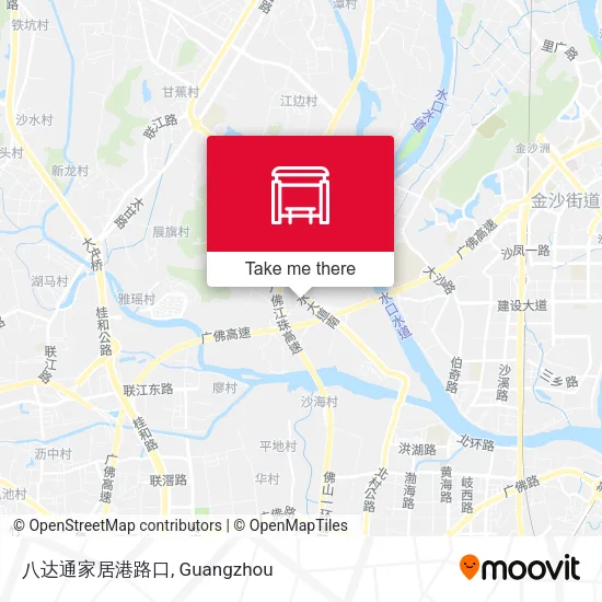 八达通家居港路口 map