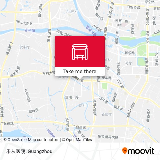 乐从医院 map
