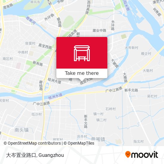 大岑置业路口 map