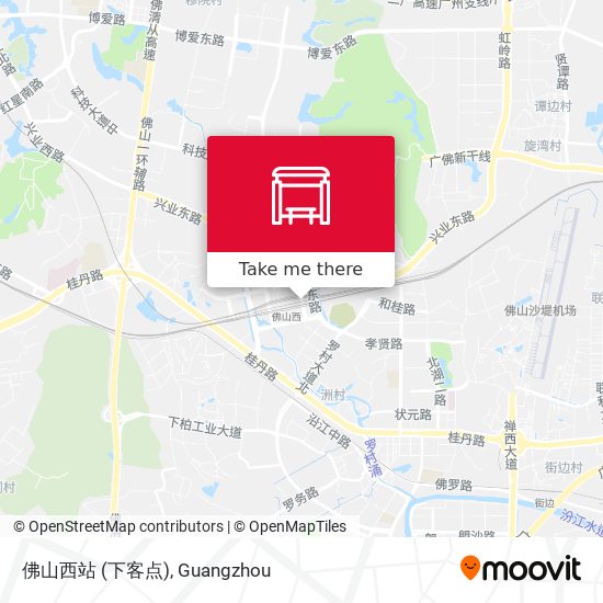 佛山西站 (下客点) map