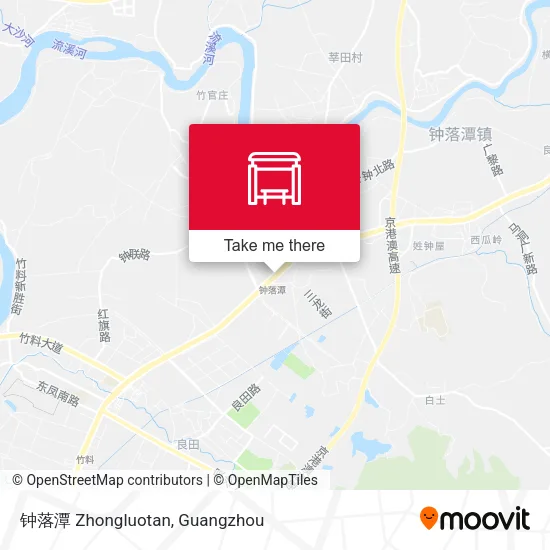 钟落潭 Zhongluotan map