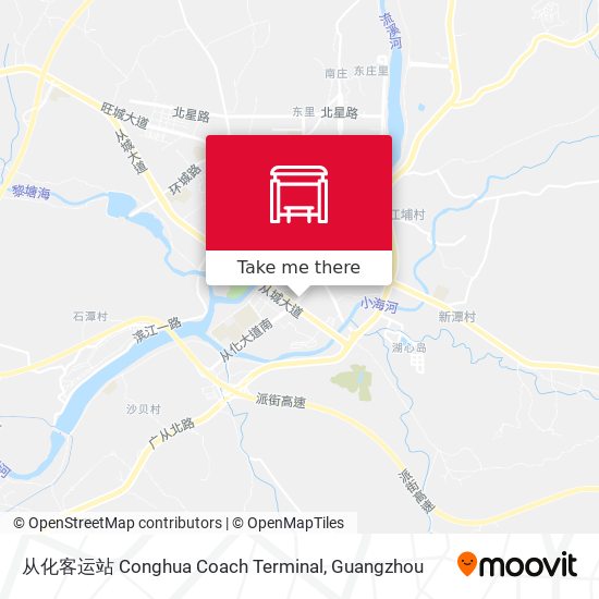 从化客运站 Conghua Coach Terminal map