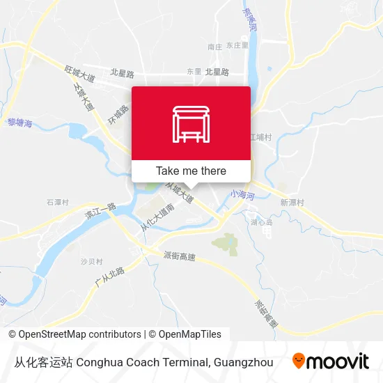 从化客运站 Conghua Coach Terminal map