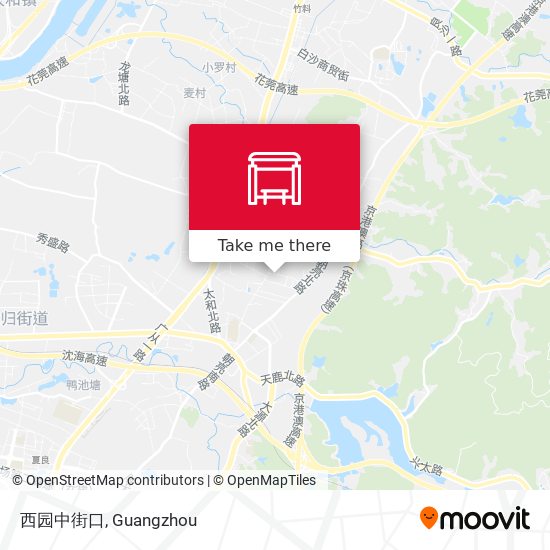 西园中街口 map