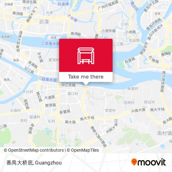 番禺大桥底 map