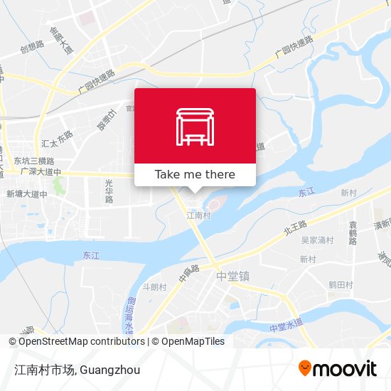 江南村市场 map