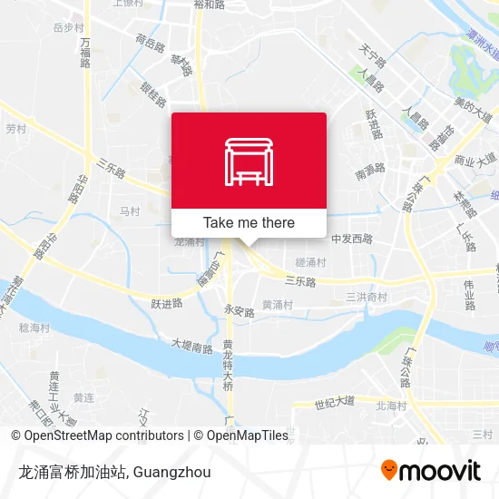 龙涌富桥加油站 map