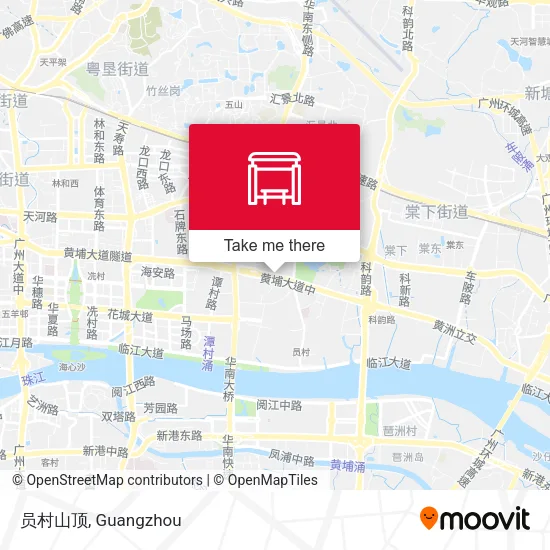 员村山顶 map
