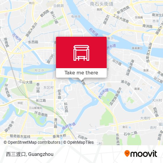 西三渡口 map