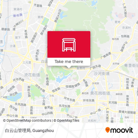 白云山管理局 map