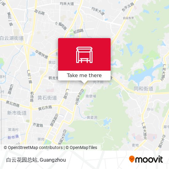白云花园总站 map