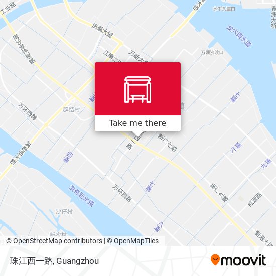 珠江西一路 map