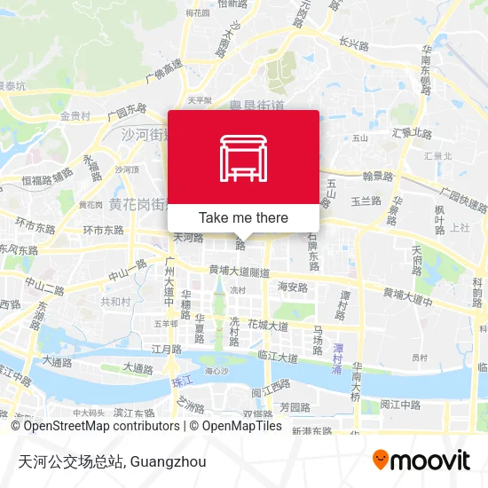 天河公交场总站 map