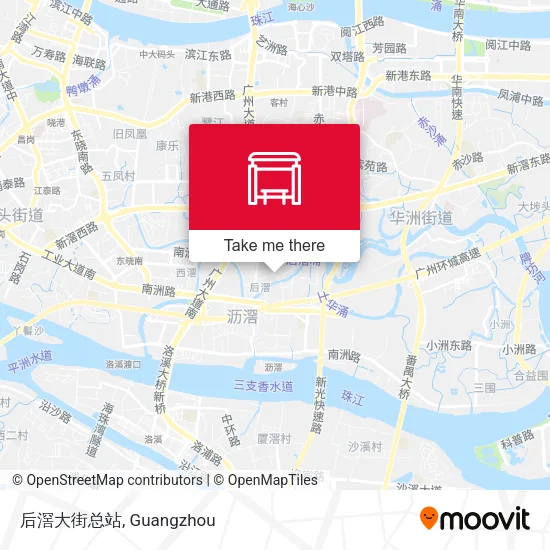 后滘大街总站 map