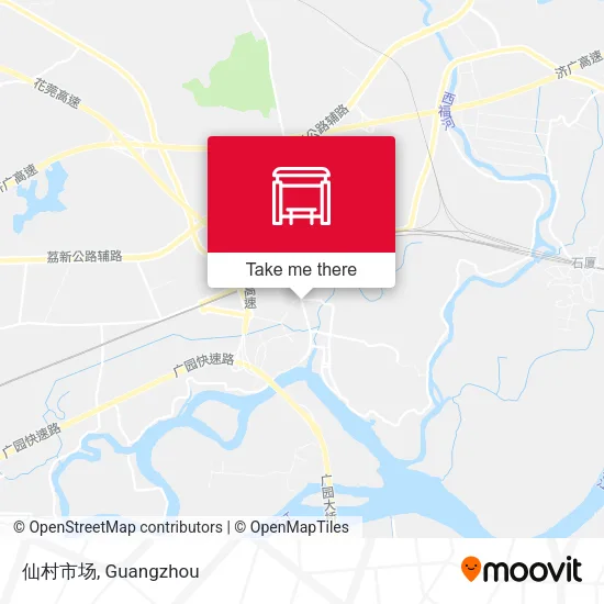 仙村市场 map