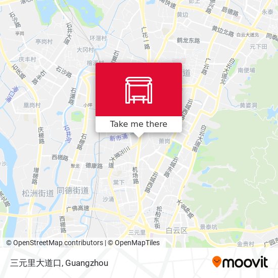 三元里大道口 map