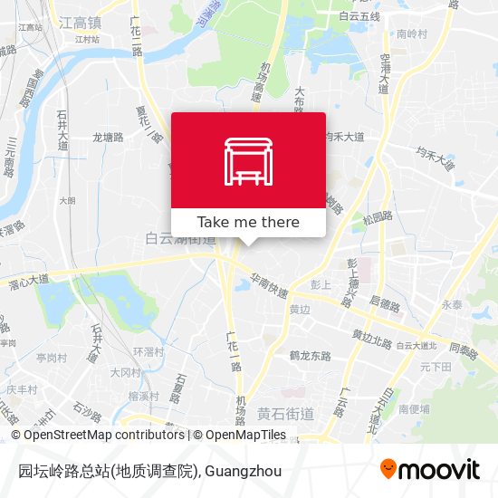 园坛岭路总站(地质调查院) map