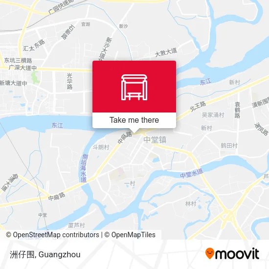 洲仔围 map