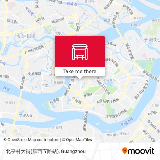 北亭村大街(原西五路站) map