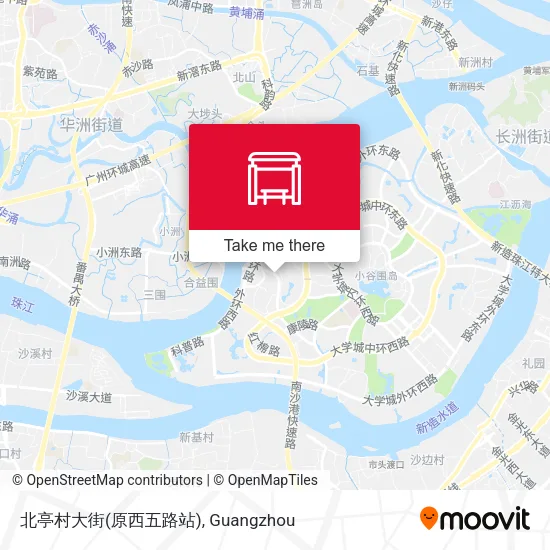 北亭村大街(原西五路站) map