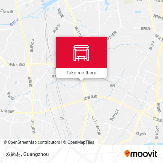 双岗村 map