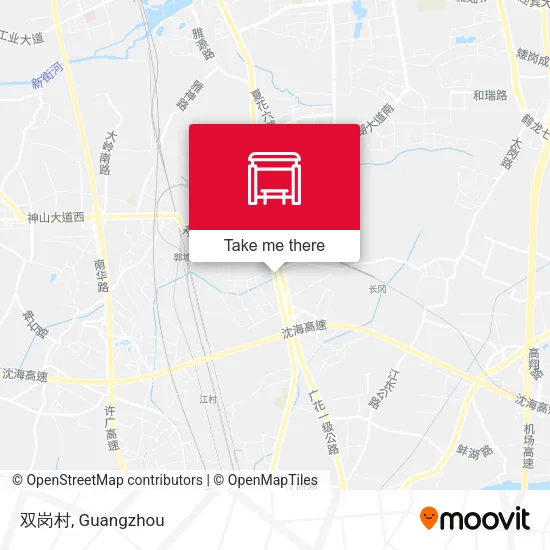 双岗村 map