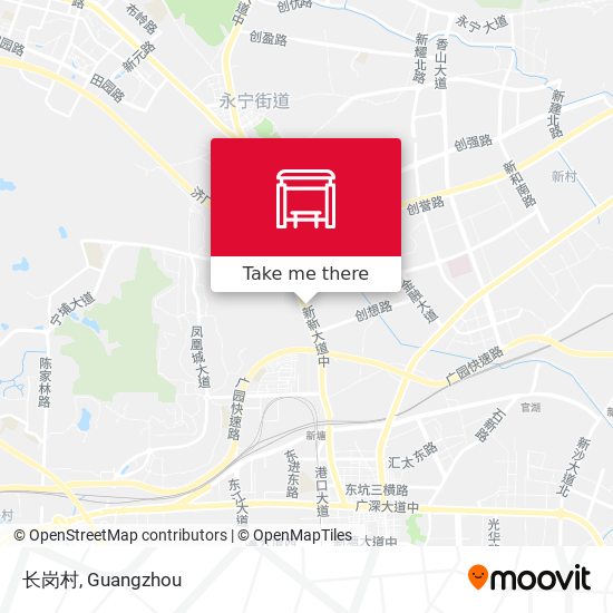 长岗村 map