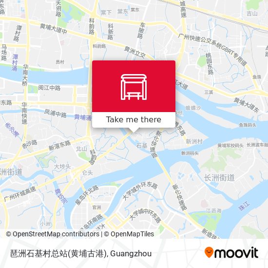 琶洲石基村总站(黄埔古港) map