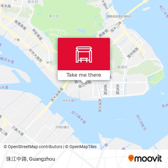 珠江中路 map