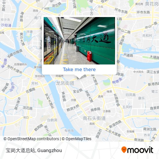 宝岗大道总站 map
