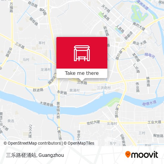 三乐路槎涌站 map