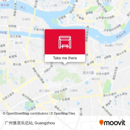 广州雅居乐总站 map