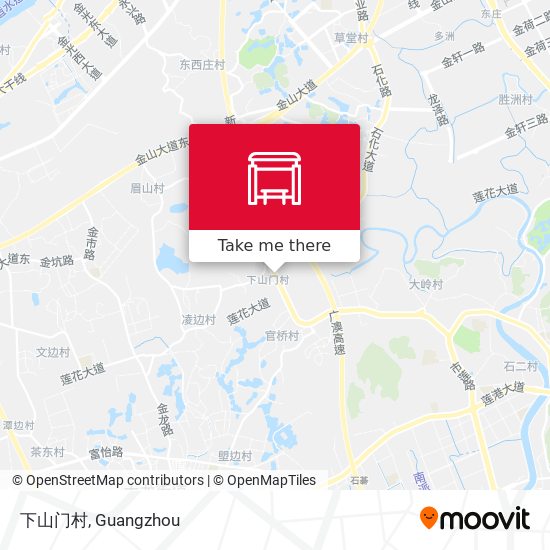 下山门村 map