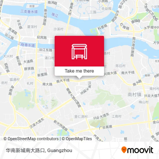 华南新城南大路口 map