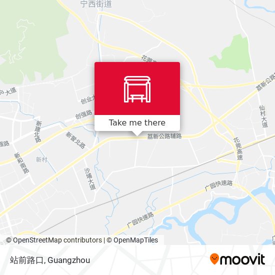 站前路口 map