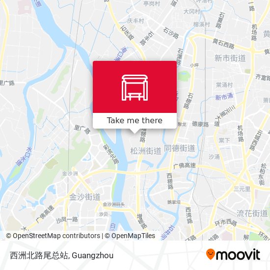 西洲北路尾总站 map