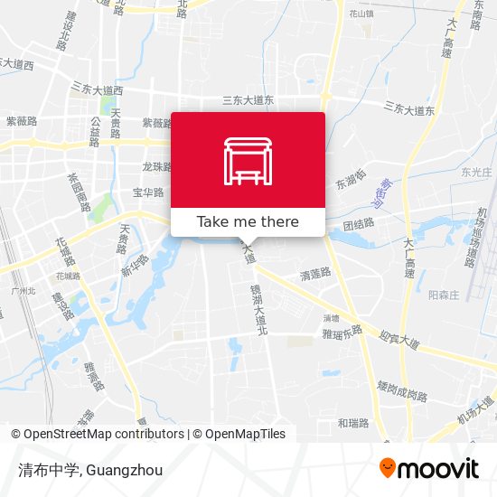 清布中学 map