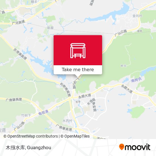 木摾水库 map