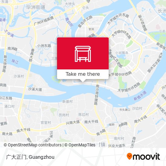 广大正门 map