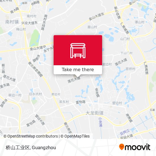 桥山工业区 map