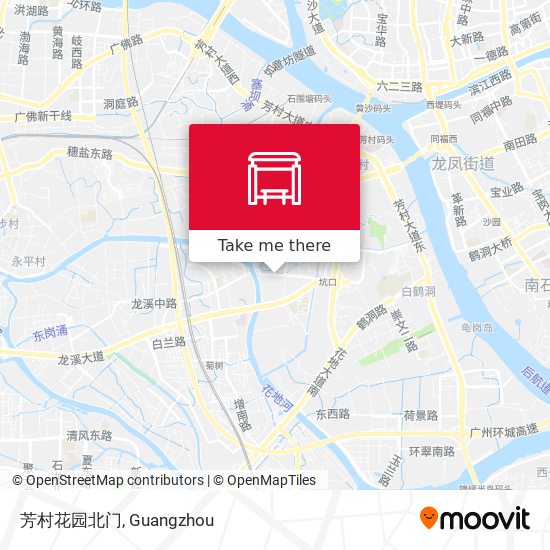 芳村花园北门 map