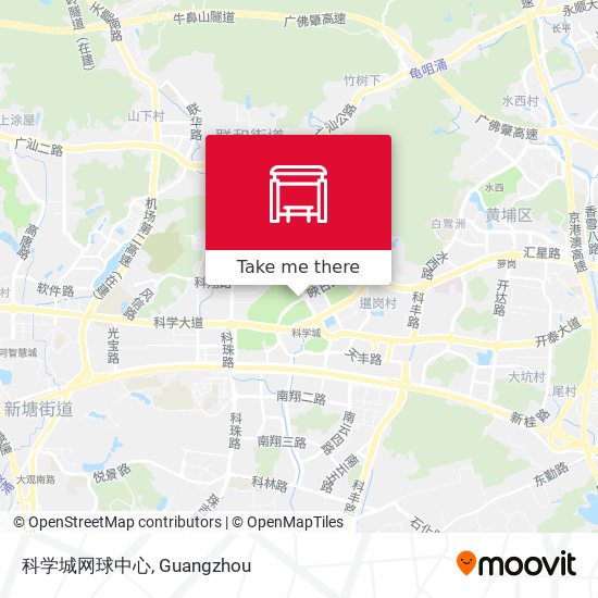 科学城网球中心 map